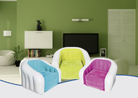 膨脹可能な屋外の家具ポリ塩化ビニール74X74X64Cmを群がらせる驚かせる着色された膨脹可能なソファーの椅子 サプライヤー