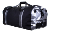90L防水旅行は銀製の黒い旅行ダッフル バッグ キャンプを袋に入れる サプライヤー