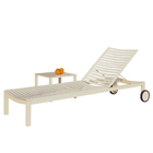 AlumiumのChaiseの折りたたみ浜のラウンジ チェアの現代折るビーチ チェアの寝台兼用の長椅子 サプライヤー