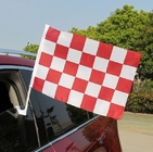 モータースポーツの旗ポリエステル自動旗の旗12x18inchの吸引のコップを示しなさい サプライヤー
