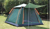 Sunproofの居心地のよいテントの防水210Dポリエステル緑のFirbreglassキャンプのフレーム サプライヤー
