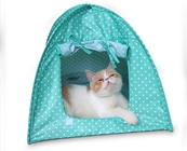 軽量の多彩なポリエステル防水猫のテントかわいいペット供給43x43x41cm サプライヤー