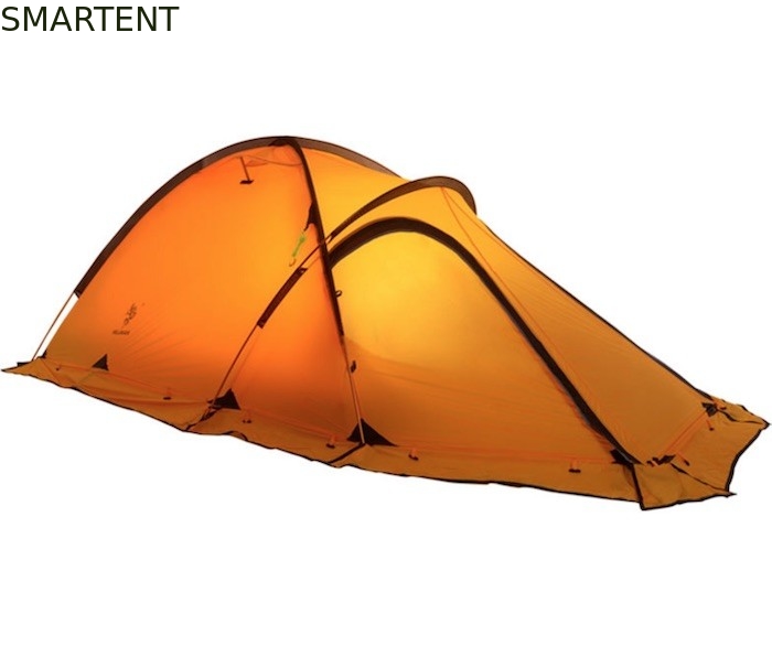 居心地のよい屋外のキャンプ テント オレンジPU8000mmは360TナイロンRipstopアルミニウム フレームのおおいに塗った サプライヤー