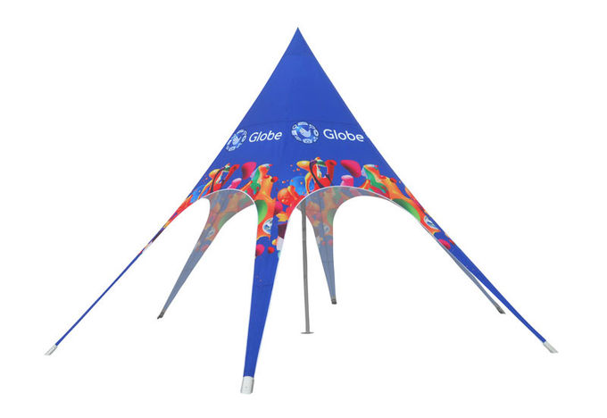昇華印刷と耐火性屋外広告の星のテント防水PUによって塗られる600Dオックスフォード3*3MのSingeポーランド人