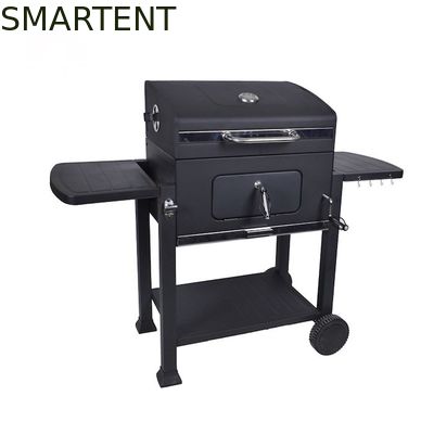 買う 黒色火薬は24のインチの庭のバーベキューのグリルの木炭トロリーBbqに塗った オンライン製造