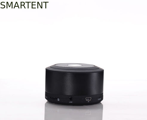 買う 650mAh小型立方体のBluetoothのスピーカーの無線黒い円形のSmartphoneの健全な箱 オンライン製造