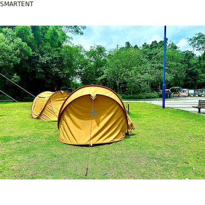 耐久性のある屋外ポップアップキャンプテント 2-3人用 防水 PU コーティング 綿キャンバス 3000x150x100CM サプライヤー