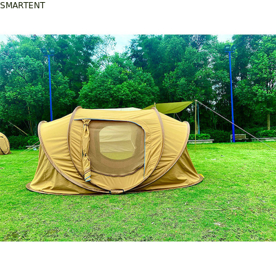 耐久性のある屋外ポップアップキャンプテント 2-3人用 防水 PU コーティング 綿キャンバス 3000x150x100CM サプライヤー