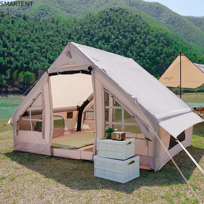 露天キャンプテント 厚いベージュ 綿 防雨 充気テント 家族キャンプと露天冒険 サプライヤー
