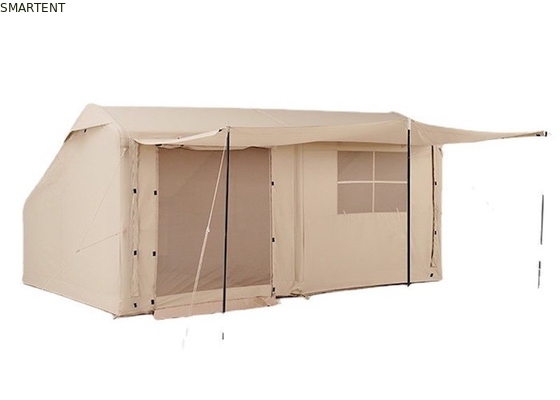 露天キャンプテント 410*270*200CM 防水 ベージュ 綿 充気テント 3-4人用 フォレスト・ハットスタイル 軽量で耐久性のある露天冒険用 サプライヤー