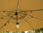 アルミニウム150cm二重テラスの傘浜の日よけの傘のリモート・コントロール パラソル サプライヤー