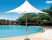 ステンレス鋼の鉄基礎浜の日よけの傘のデッキによって取付けられる片持梁傘 サプライヤー