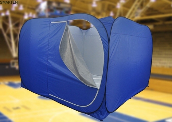 露天キャンプテント 300*300*200CM 速やかに開ける 自動シルバー塗装 190T ポリエステル 青いポップアップ リلیفテント サプライヤー