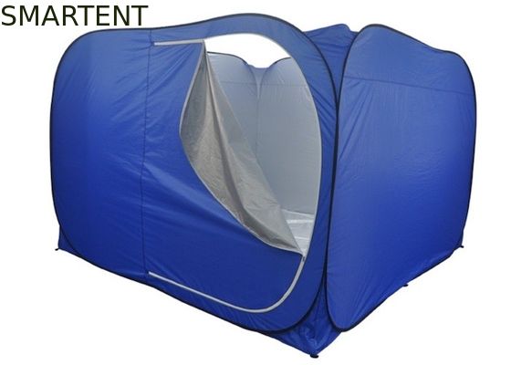 買う 露天キャンプテント 300*300*200CM 速やかに開ける 自動シルバー塗装 190T ポリエステル 青いポップアップ リلیفテント オンライン製造