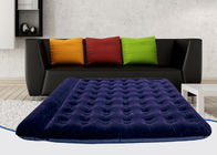 枕で造られる折り畳み式ポリ塩化ビニール単一の群がらせたAirbedの濃紺の二重膨脹可能なマットレス サプライヤー