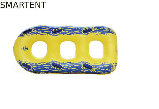 買う 多彩な携帯用3人の膨脹可能な管の三人の浮遊物の管249cmx122cmのセリウムEN71 オンライン製造