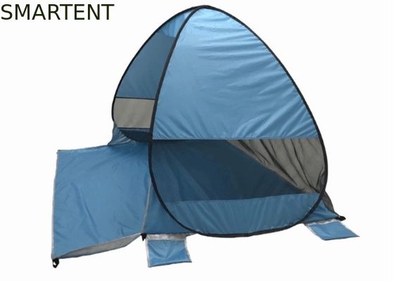 買う 200x165x130CM 190Tポリエステルは浜のテントの青い屋外のキャンプの日よけを現れます オンライン製造