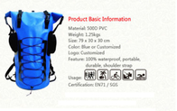 20L旅行500Dポリ塩化ビニールの防水袋をBackpacking防水バレル袋 サプライヤー