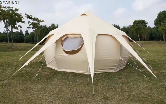 285G屋外のキャンプのはす美女のテントはPU3000MMの綿のGlampingのおおいを防水する サプライヤー