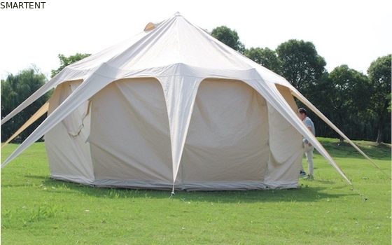 285G屋外のキャンプのはす美女のテントはPU3000MMの綿のGlampingのおおいを防水する サプライヤー