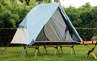 青い210Dポリエステル オックスフォードの屋外のキャンプ テントの折畳み式ベッドの折りたたみの折り畳み寝台200X120X95CM サプライヤー