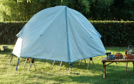 青い210Dポリエステル オックスフォードの屋外のキャンプ テントの折畳み式ベッドの折りたたみの折り畳み寝台200X120X95CM サプライヤー