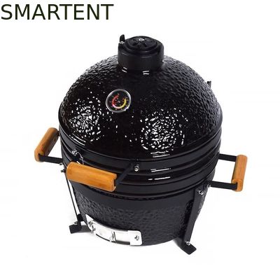 買う 黒い陶磁器のKamadoの木炭グリル16インチの優れた小型卓上 オンライン製造