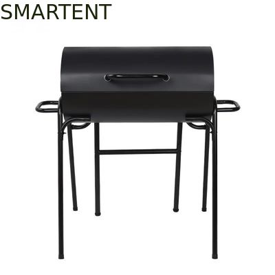買う カスタマイズされたキャンプの付属品は二重バーベキューの木炭グリル89.5 x 85.5 X 72CMを黒くする オンライン製造