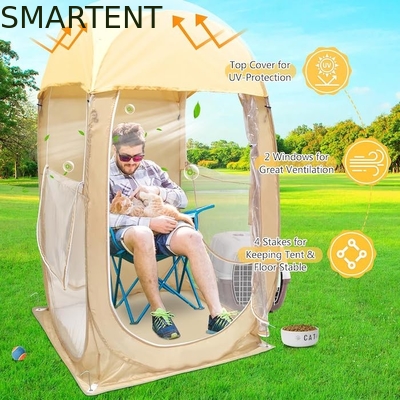 35*35*60 インチ ベージュ 防水 UV 保護 ポップアップ スポーツ テント 簡単にセットアップ 荷物袋 ストック ロープを含む サプライヤー