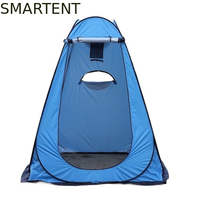 150*150*190CM 防水 ブルー 210T シルバーコーティング ポリエステル UV 保護 ポップアップ プライバシー テント 換気側窓 サプライヤー