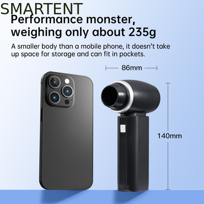 ポータブル モダンデザイン 140*86*45mm ポケット 黒 手持ち 暴力的なターボ扇風機 キャンプ 忘れられない野外冒険 サプライヤー