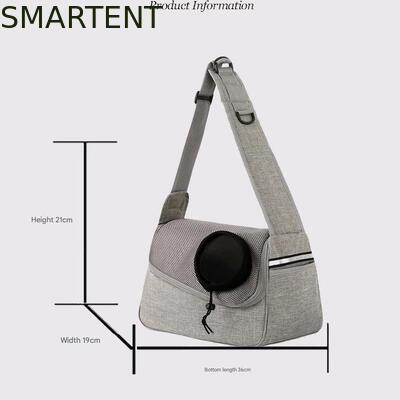 36*19*12CM Unisex Durable Washable Non toxic Lovely Durability Gray Oxford Pet Outing Shoulder Bag サプライヤー