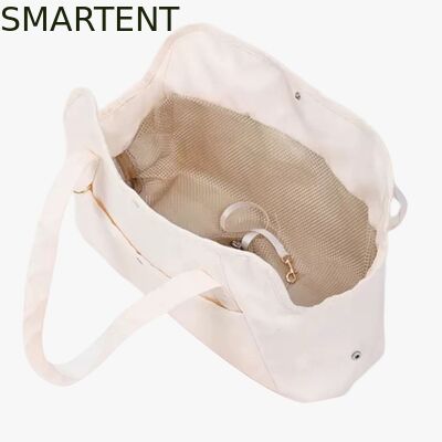 41*16*35CM Outdoor Beige Polyester Fiber Pet Travel Bag Foldable Lightweight Convenient Storage Ideal For Pet Owners On The Go サプライヤー