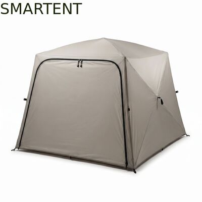 買う ポータブル折りたたみインスタントセットアップ 日焼け止め 防水 ベージュ シルバーコーティング 210D オックスフォード アウトドア キャンプ テント 公園での外出やピクニックに最適。 オンライン製造