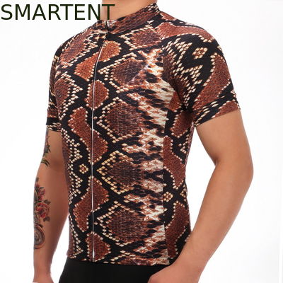 買う Snakeskinの設計ポリエステルはバイクの乗馬のための乗車のジャージーを個人化した オンライン製造