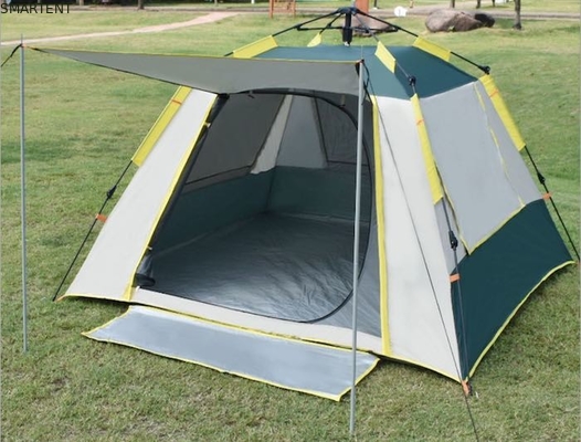 210*210*145CM グレー 防水 コーティング 190T ポリエステル 自動 屋外 キャンプ テント ポップアップ 日陰 テント シルバー PU2000MM サプライヤー