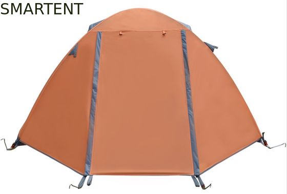 買う アウトドアキャンプテント 210*180*130cm オレンジ色 210Dポリエステル リップストップ PU2000mm スノーフィールドや家族イベント用のコーティング オンライン製造
