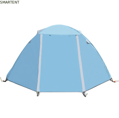 アウトドアキャンプテント 210*180*130cm オレンジ色 210Dポリエステル リップストップ PU2000mm スノーフィールドや家族イベント用のコーティング サプライヤー
