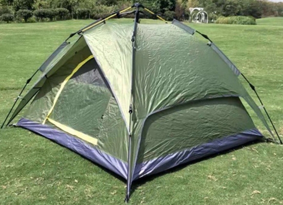 210*210*135cm オートマティック ファイバーグラス ポール 防水 PU2000mm コーティング グリーン 190T ポリエステル 防雨 露天キャンプテント サプライヤー