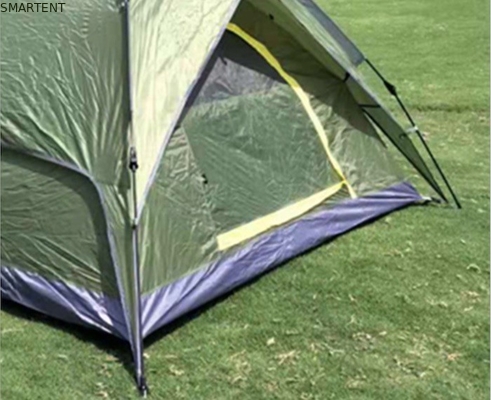210*210*135cm オートマティック ファイバーグラス ポール 防水 PU2000mm コーティング グリーン 190T ポリエステル 防雨 露天キャンプテント サプライヤー