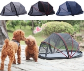 屋外 携帯 簡単に折りたたむ 40X41X82CM 換気 ナイロン メッシュ 快適な犬テント 黒 可愛いペットシェルター サプライヤー