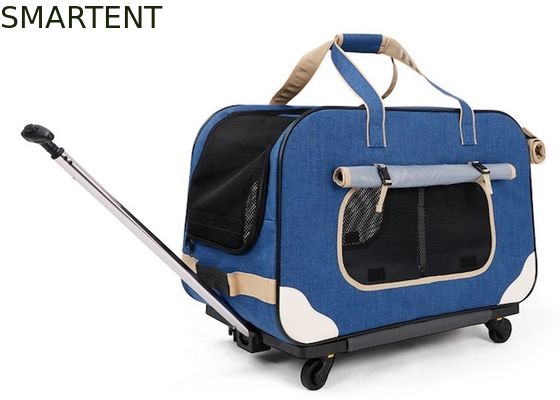 買う 組み込まれた青いWateproof 900Dオックスフォード犬のテントの家かわいいペット供給62x35x39cm オンライン製造