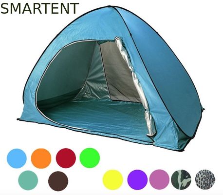 買う 165*200*130cm 2人用 屋外キャンプテント ブルー 防水 紫外線耐性 190T ポップアップシェルター オンライン製造
