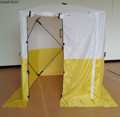 200*200*200MM 屋外用 防水 双色 PU コーティング 200D ポリエステル オックスフォード 折りたたむ 繊維用 ポップアップ 作業テント サプライヤー