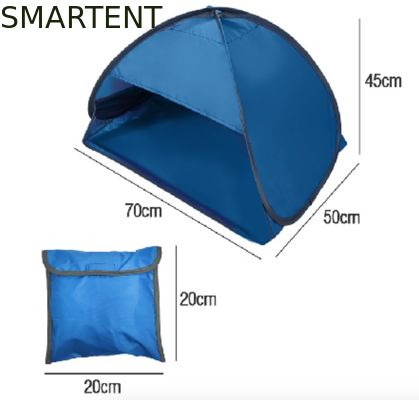 買う 軽量の折り畳み式の青い屋外のキャンプ テント190Tポリエステル日曜日の避難所の破裂音のテント70X50X45cm オンライン製造