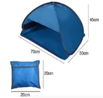 軽量の折り畳み式の青い屋外のキャンプ テント190Tポリエステル日曜日の避難所の破裂音のテント70X50X45cm サプライヤー