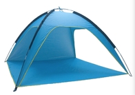 浜の避難所210X210X130cmの上の青い銀製の上塗を施してある屋外のキャンプ テント190Tポリエステル破裂音 サプライヤー