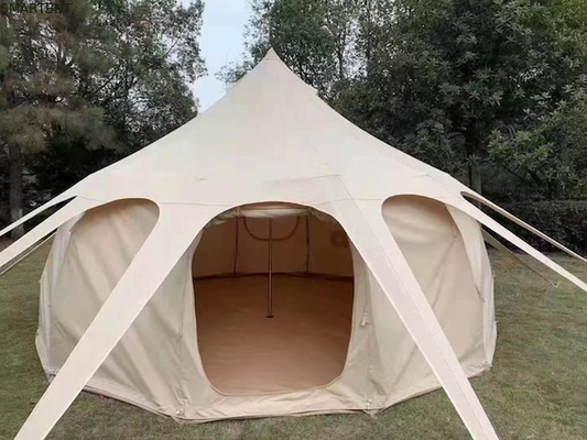 300*300*200CM 5M 280GSM ベージュ 防水 コーティング コットン ロータス デザイン グラミング 露天 キャンプ テント サプライヤー