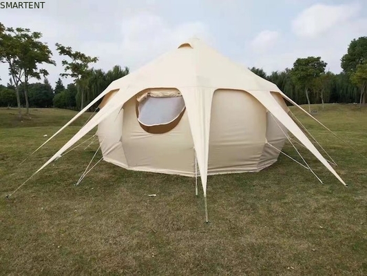 300*300*200CM 5M 280GSM ベージュ 防水 コーティング コットン ロータス デザイン グラミング 露天 キャンプ テント サプライヤー