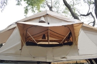 ベージュ3人の屋上のテント143X310X126CMの綿のキャンバスの自動屋上のテント サプライヤー